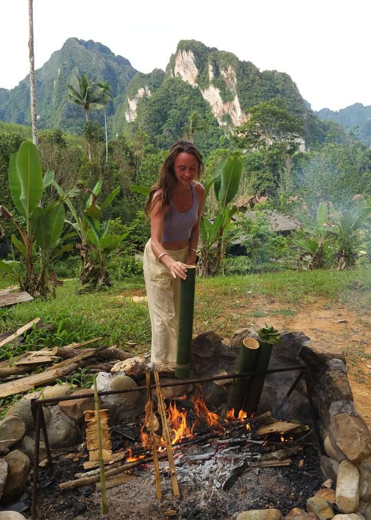Bamboo Cooking Lost Horizon Khao Sok